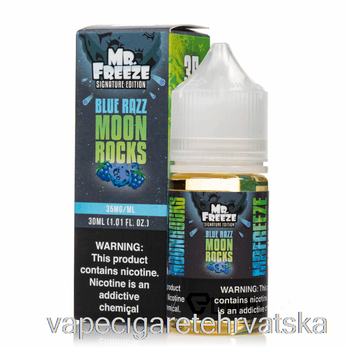 Vape Hrvatska Moonrocks - Blue Razz - Mr Freeze Salts - 30ml 35mg